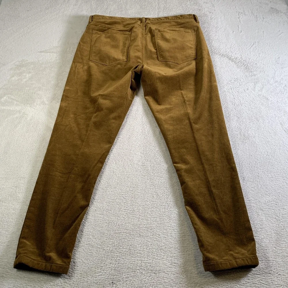 Banana‎ Republic Pants Mens 32x28 Brown Corduroy Relaxed 5 Pocket Stretch Casual